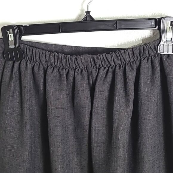 Gray Straight Midi-Skirt, Size 14 - Picture 4 of 6